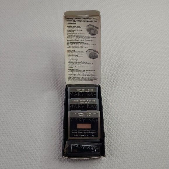 Mary Kay Mineral Color Bundle Beautiful Brown Eyes 3 Pack Color NEW - Picture 7 of 7